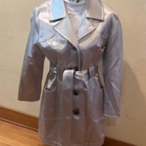 Iridescent Silve Trench Coat - New Year's Eve is coming!